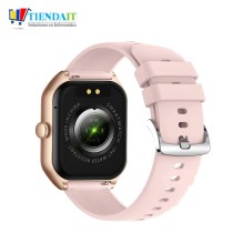 RELOJ❤️ 🖥️INTELIGENTE ROSA MUJER CUADRADO SMARTWATCH