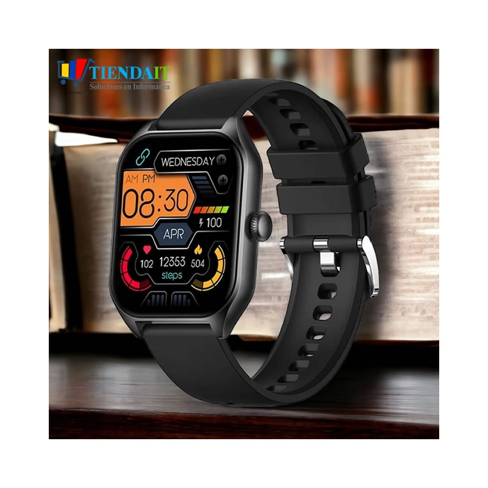 Reloj Inteligente ❤️Smartwatch Deportivo Negro IT40 Cuadrado Bogota